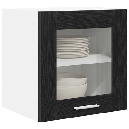 Hängeschrank Riga 2 pcs Schwarz Eichen-Optik 40 x 31 x 40 cm