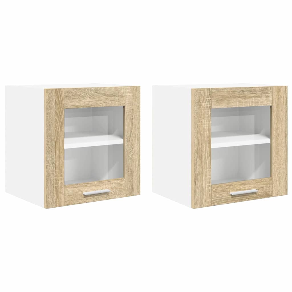 Hängeschrank mit Tür Riga 2 pcs Sonoma-Eiche 40 x 31 x 40 cm
