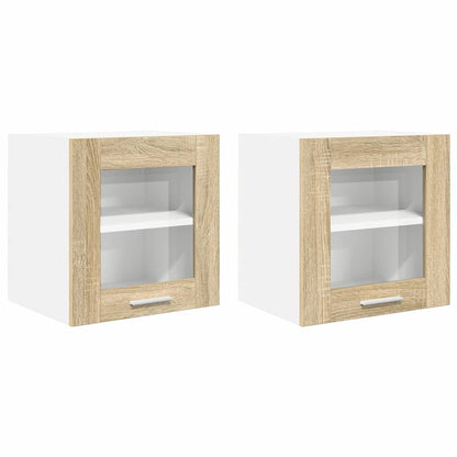 Hängeschrank mit Tür Riga 2 pcs Sonoma-Eiche 40 x 31 x 40 cm