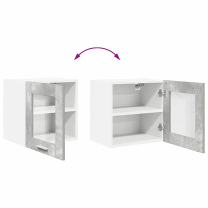 Hängeschrank Riga Beton Grau 40 x 31 x 40 cm Holzwerkstoff