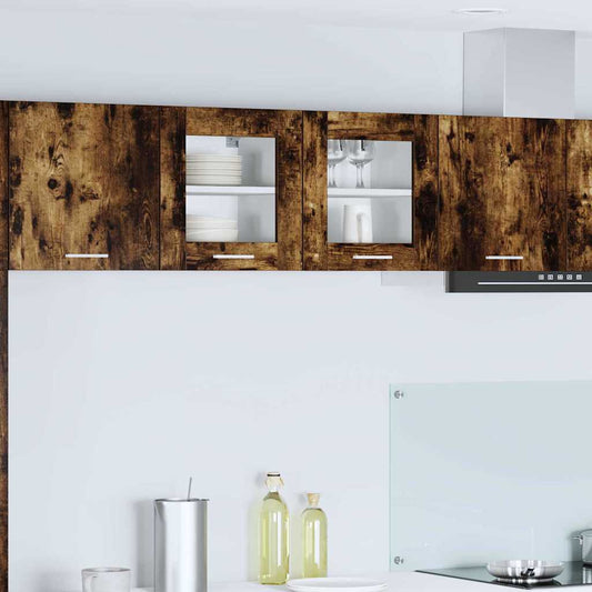 Hängeschrank mit Tür Riga Geräucherte Eiche 40 x 31 x 40 cm