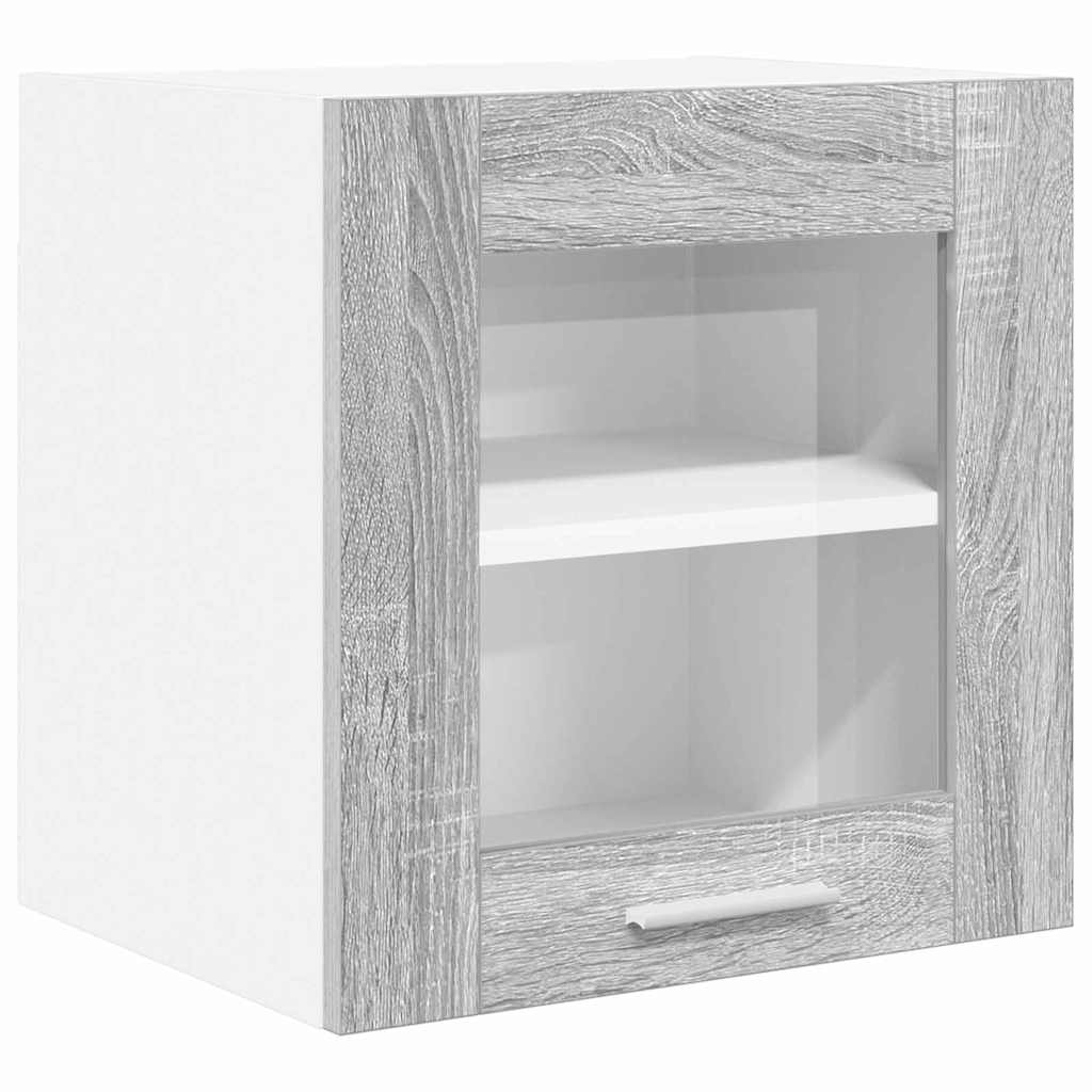 Hängeschrank mit Tür Riga 2 pcs Graues Sonoma 40 x 31 x 40 cm