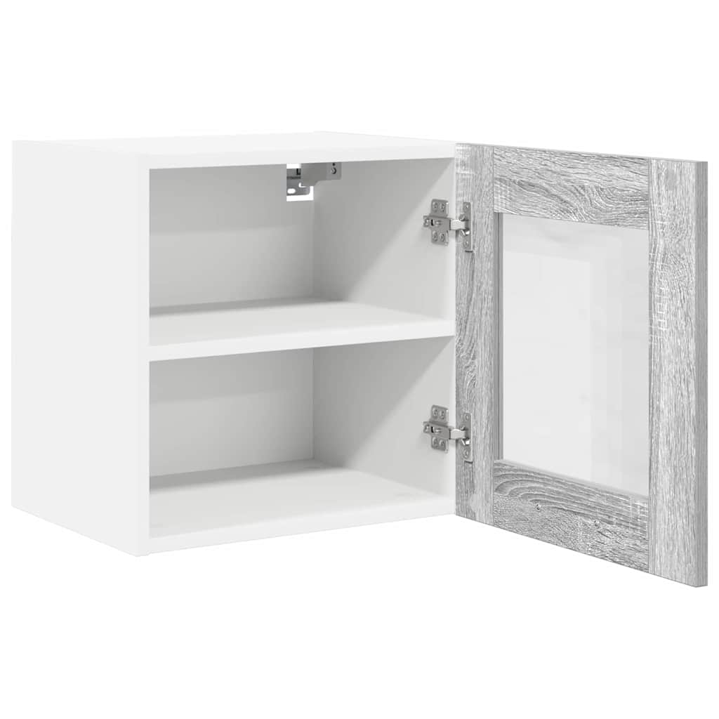 Hängeschrank mit Tür Riga 2 pcs Graues Sonoma 40 x 31 x 40 cm