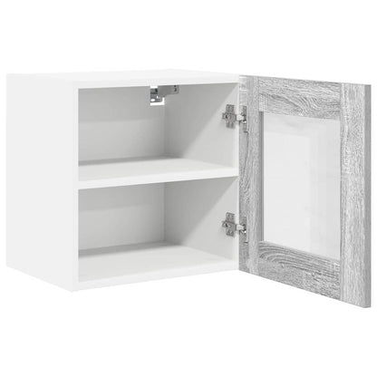 Hängeschrank mit Tür Riga 2 pcs Graues Sonoma 40 x 31 x 40 cm