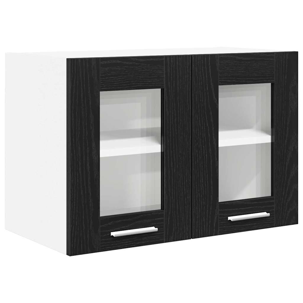 Hängeschrank Riga 2 pcs Schwarz Eichen-Optik 60 x 31 x 40 cm