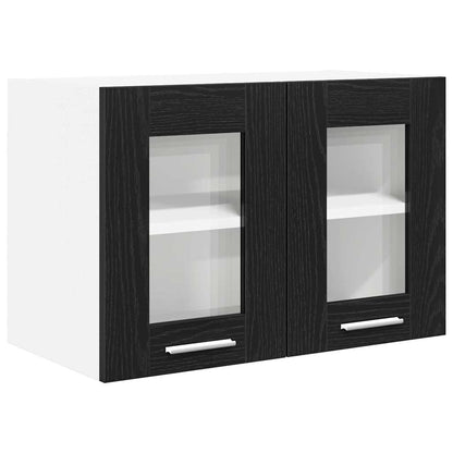 Hängeschrank Riga 2 pcs Schwarz Eichen-Optik 60 x 31 x 40 cm