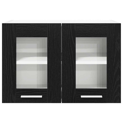 Hängeschrank Riga 2 pcs Schwarz Eichen-Optik 60 x 31 x 40 cm