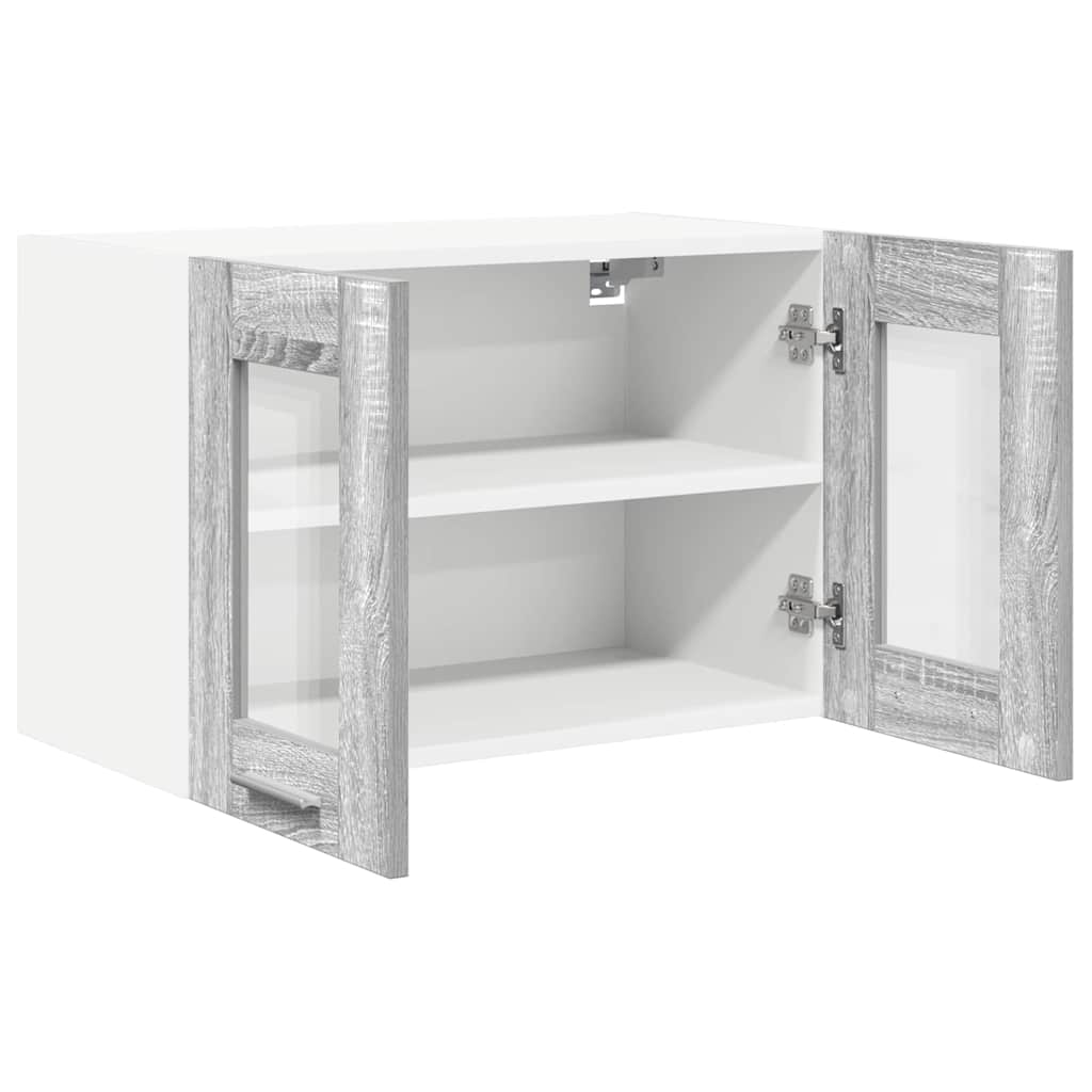 Hängeschrank mit Tür Riga 2 pcs Graues Sonoma 60 x 31 x 40 cm