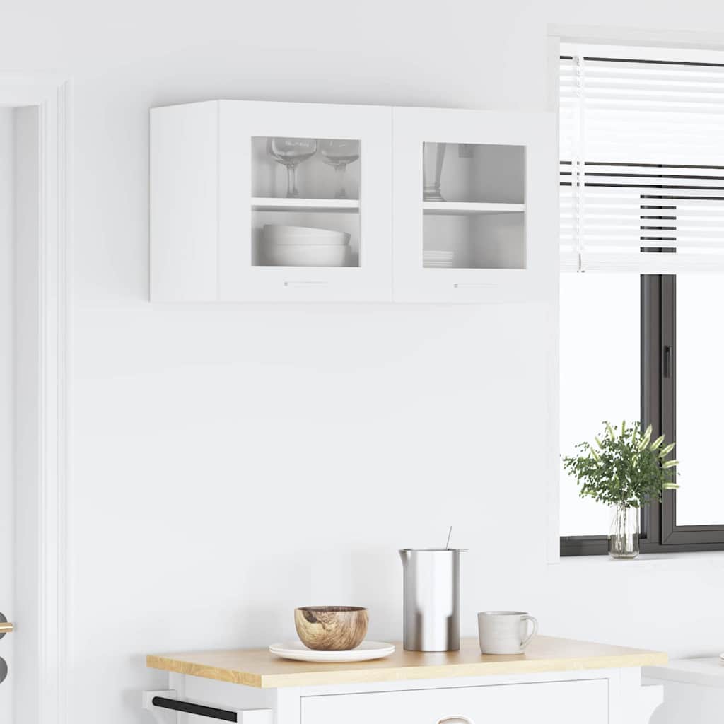 Hängeschrank mit Tür Riga Weiß 80 x 31 x 40 cm Holzwerkstoff