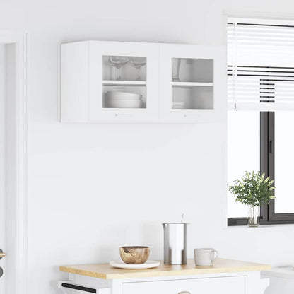 Hängeschrank mit Tür Riga Weiß 80 x 31 x 40 cm Holzwerkstoff