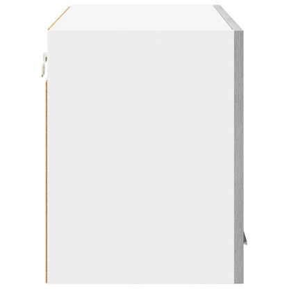 Hängeschrank mit Tür Riga Grau Sonoma und Weiß 80 x 31 x 40 cm