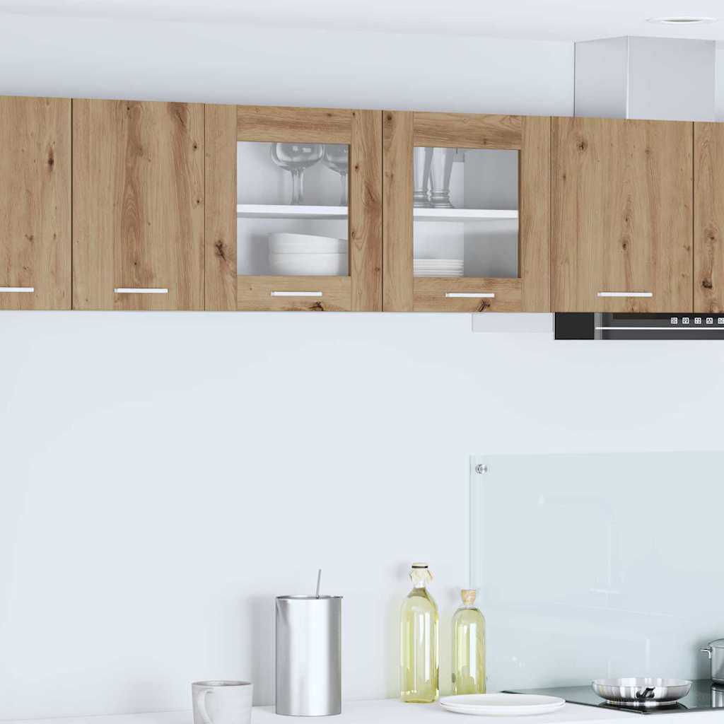 Hängeschrank Riga Artisan-Eiche und Weiß 80 x 31 x 40 cm