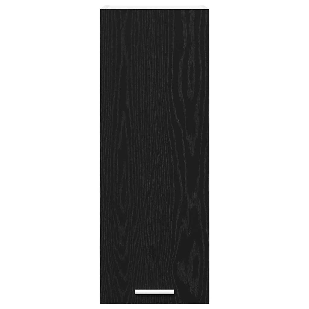 Hängeschrank Riga 2 pcs Schwarze Eiche und Weiß 30 x 31 x 80 cm