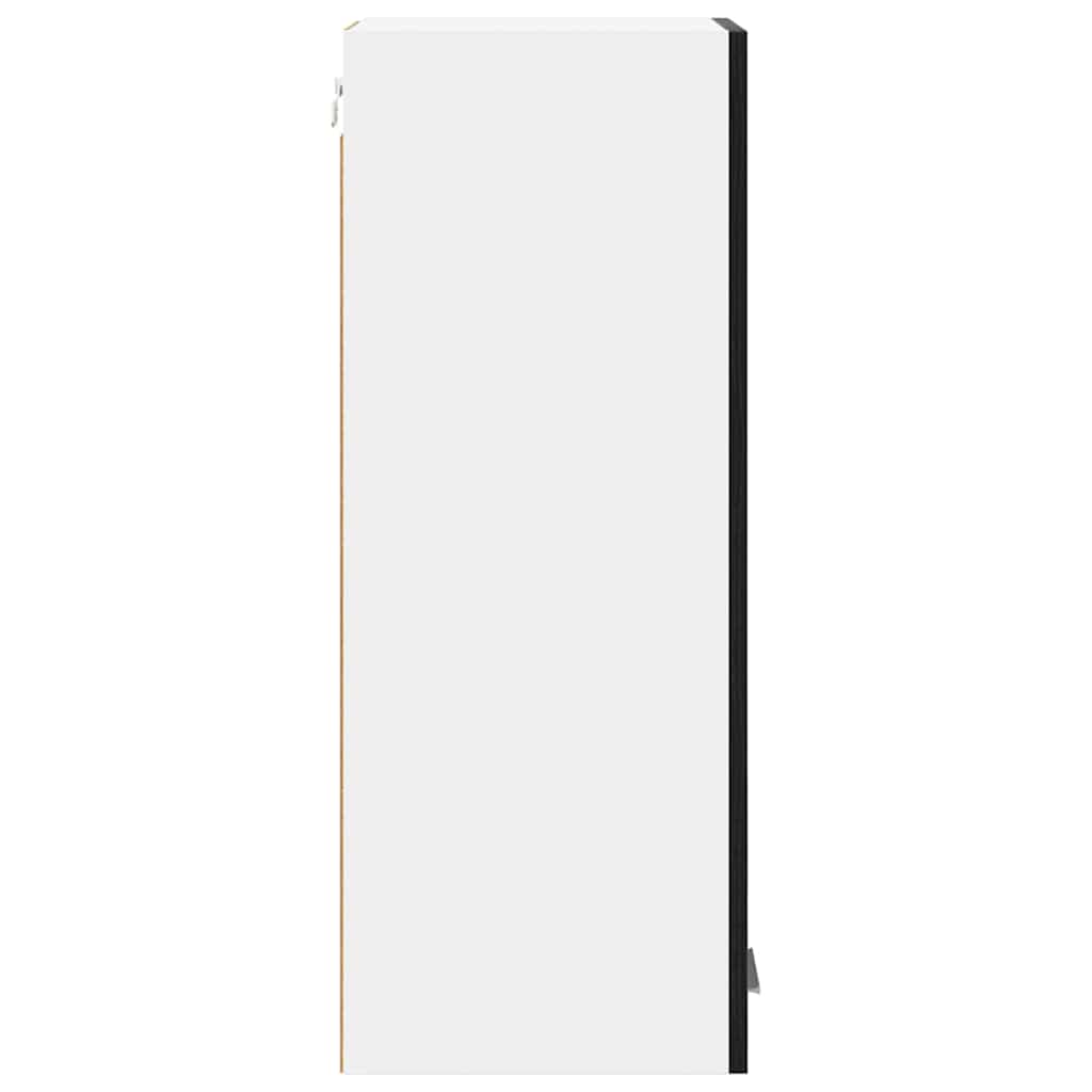 Hängeschrank Riga 2 pcs Schwarze Eiche und Weiß 30 x 31 x 80 cm