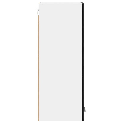 Hängeschrank Riga 2 pcs Schwarze Eiche und Weiß 30 x 31 x 80 cm