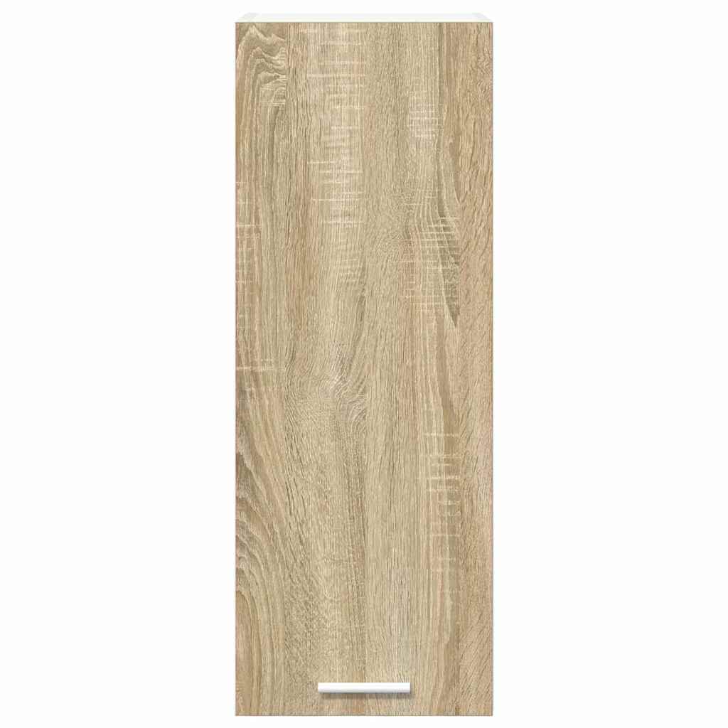 Hängeschrank Riga 2 pcs Sonoma-Eiche und Weiß 30 x 31 x 80 cm
