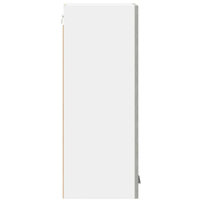 Hängeschrank Riga 2 pcs Betongrau und Weiß 30 x 31 x 80 cm