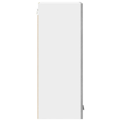 Hängeschrank mit Tür Riga Grau Sonoma und Weiß 30 x 31 x 80 cm