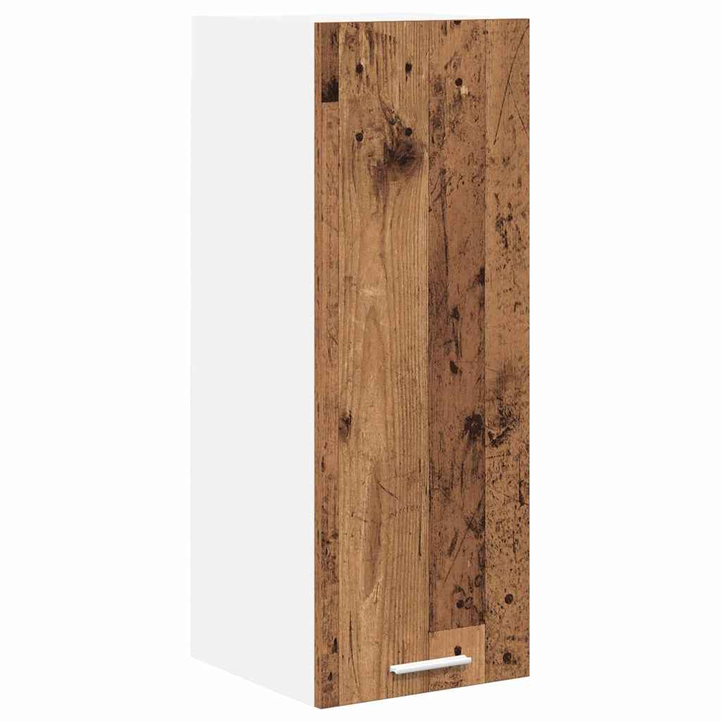 Hängeschrank Riga 2 pcs Altes Holz und Weiß 30 x 31 x 80 cm