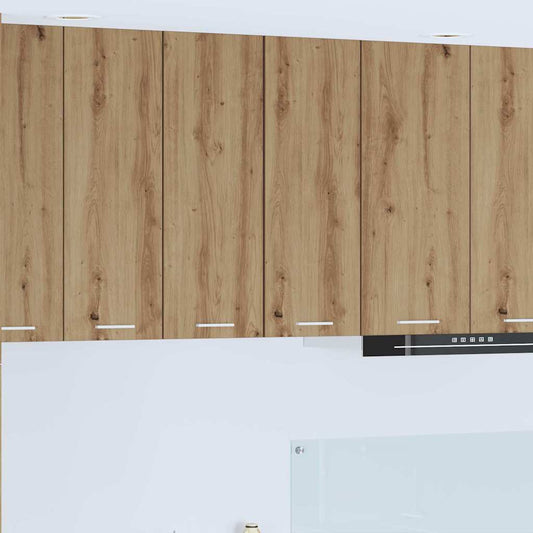 Hängeschrank Riga 2 pcs Artisan-Eiche und Weiß 30 x 31 x 80 cm