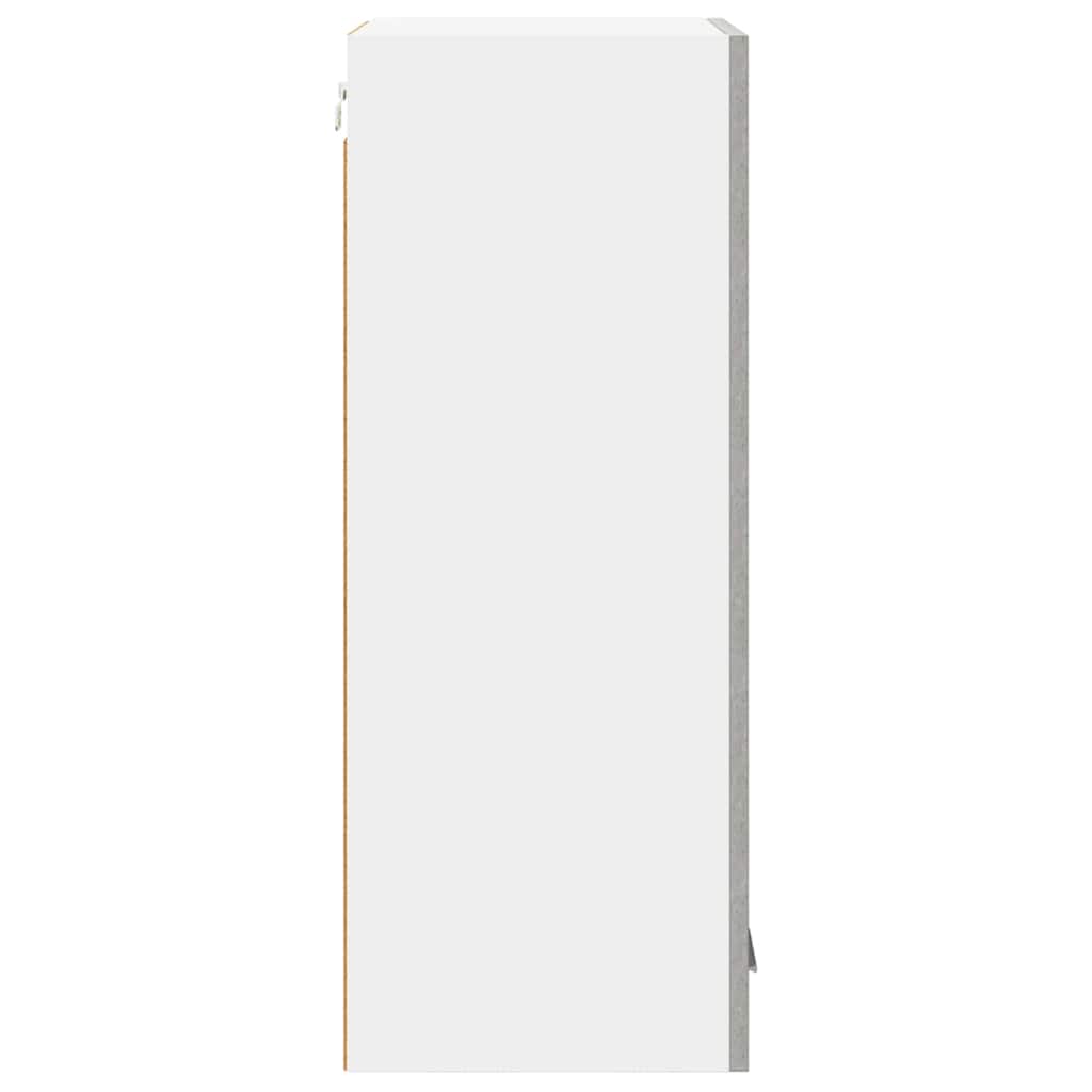 Hängeschrank mit Tür Riga Betongrau und Weiß 40 x 31 x 80 cm