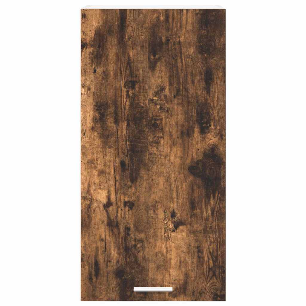 Hängeschrank Riga Geräucherte Eiche und Weiß 40 x 31 x 80 cm