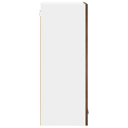 Hängeschrank Riga Geräucherte Eiche und Weiß 40 x 31 x 80 cm