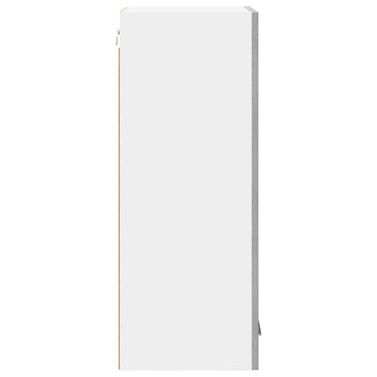 Hängeschrank mit Tür Riga Grau Sonoma und Weiß 40 x 31 x 80 cm