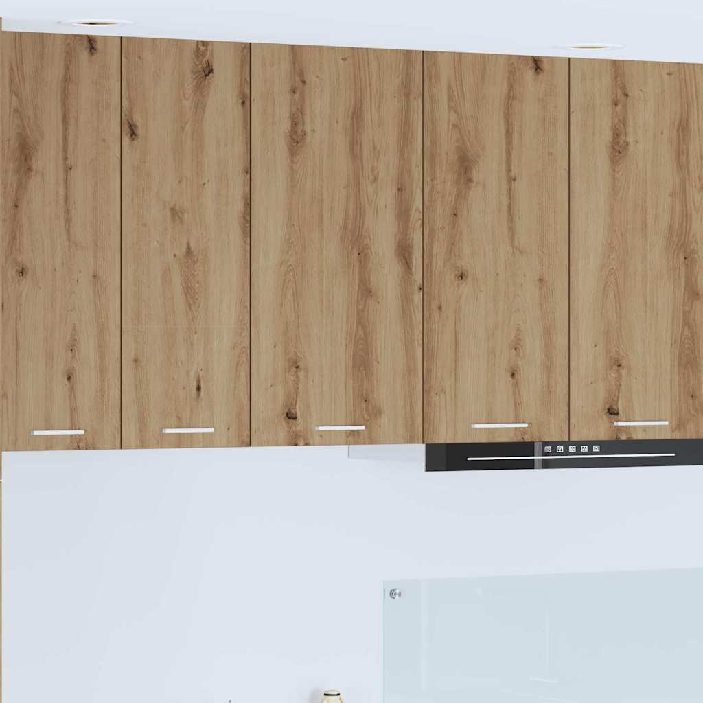 Hängeschrank Riga Artisan-Eiche und Weiß 40 x 31 x 80 cm