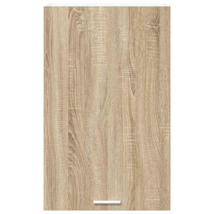 Hängeschrank mit Tür Riga Sonoma-Eiche und Weiß 50 x 31 x 80 cm