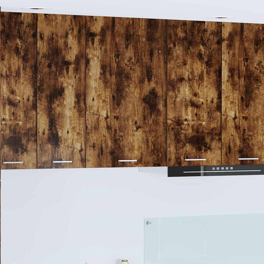 Hängeschrank Riga Geräucherte Eiche und Weiß 50 x 31 x 80 cm