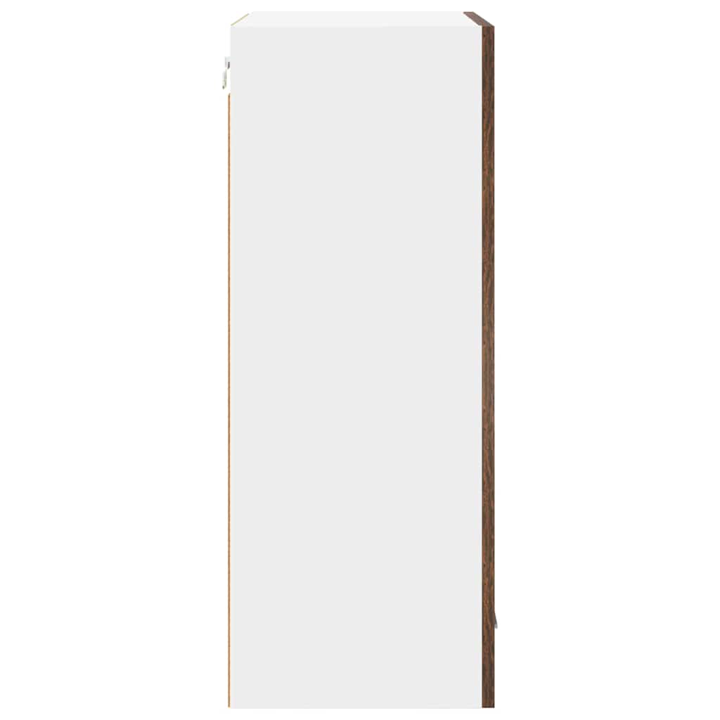 Hängeschrank Riga Geräucherte Eiche und Weiß 50 x 31 x 80 cm