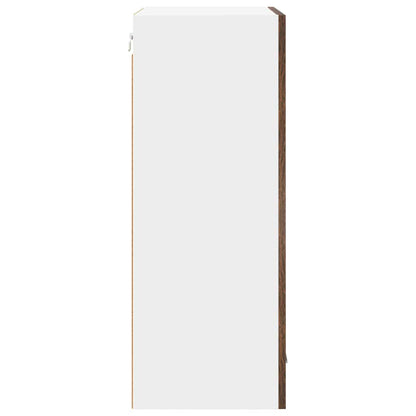 Hängeschrank Riga Geräucherte Eiche und Weiß 50 x 31 x 80 cm