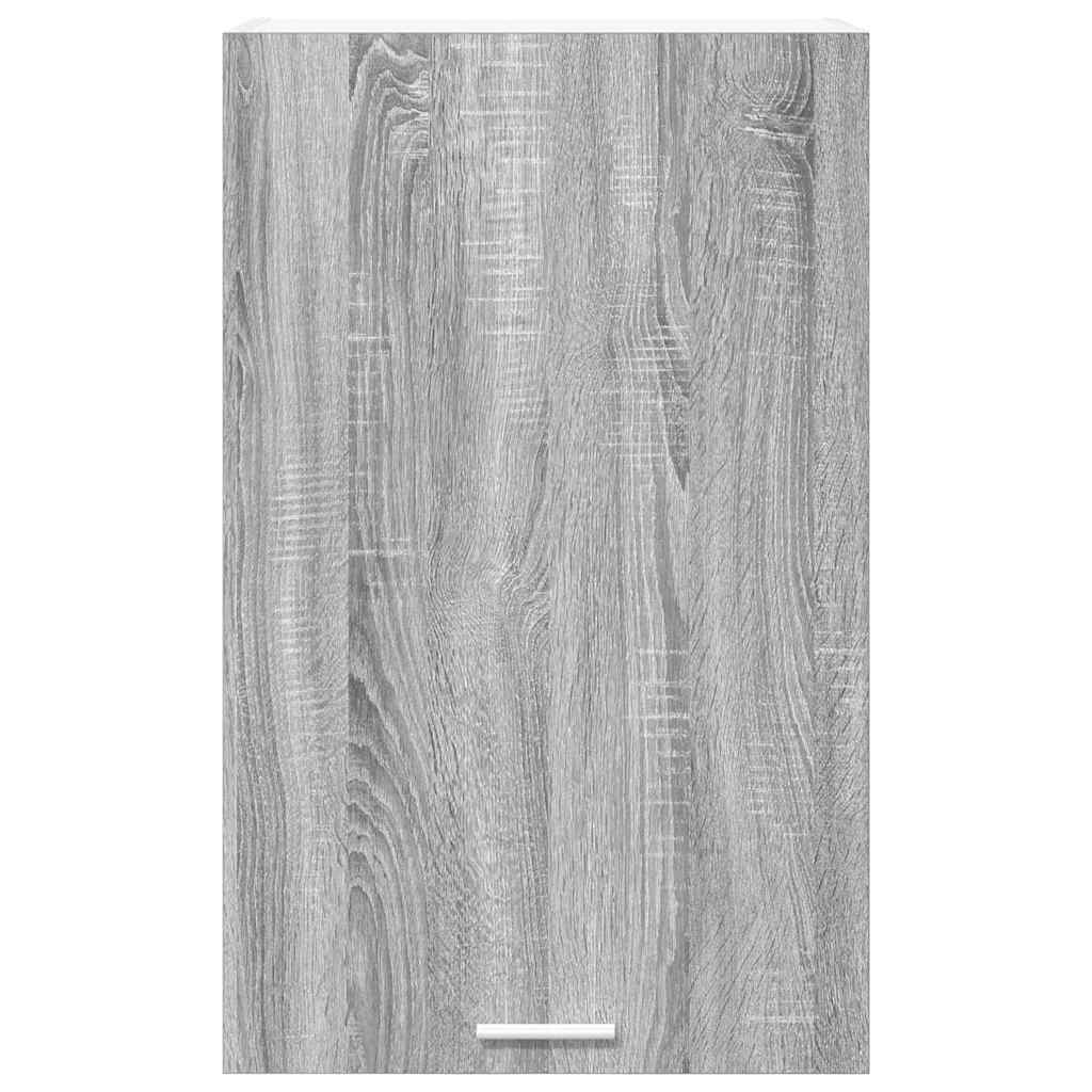 Hängeschrank mit Tür Riga Grau Sonoma und Weiß 50 x 31 x 80 cm