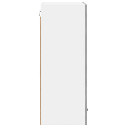 Hängeschrank mit Tür Riga Grau Sonoma und Weiß 50 x 31 x 80 cm