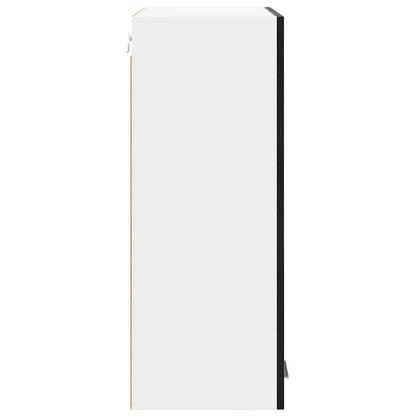 Hängeschrank mit Tür Riga Schwarz Eichen-Optik 60 x 31 x 80 cm