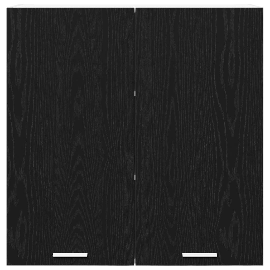 Hängeschrank mit Tür Riga Schwarz Eichen-Optik 80 x 31 x 80 cm