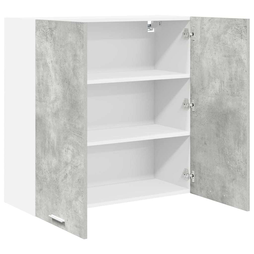 Hängeschrank Riga Beton Grau 80 x 31 x 80 cm Holzwerkstoff