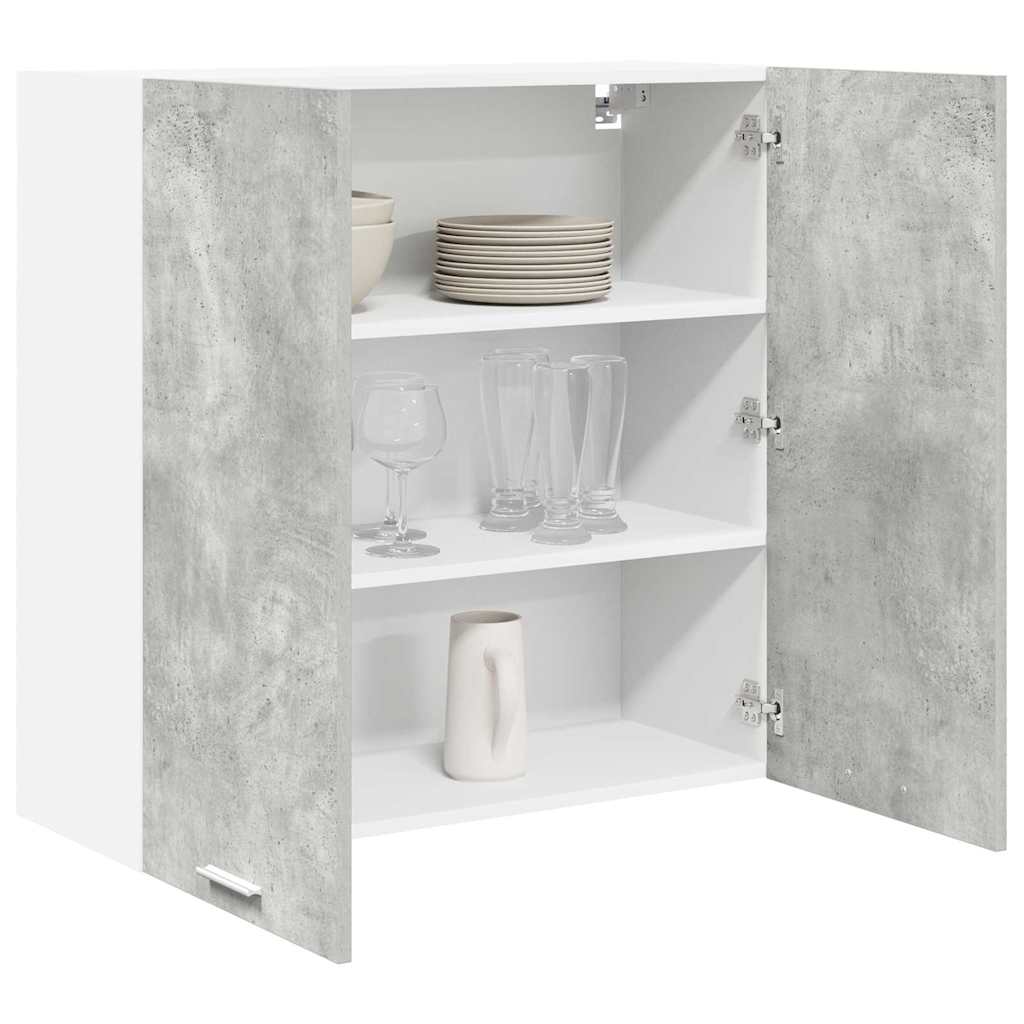 Hängeschrank Riga Beton Grau 80 x 31 x 80 cm Holzwerkstoff