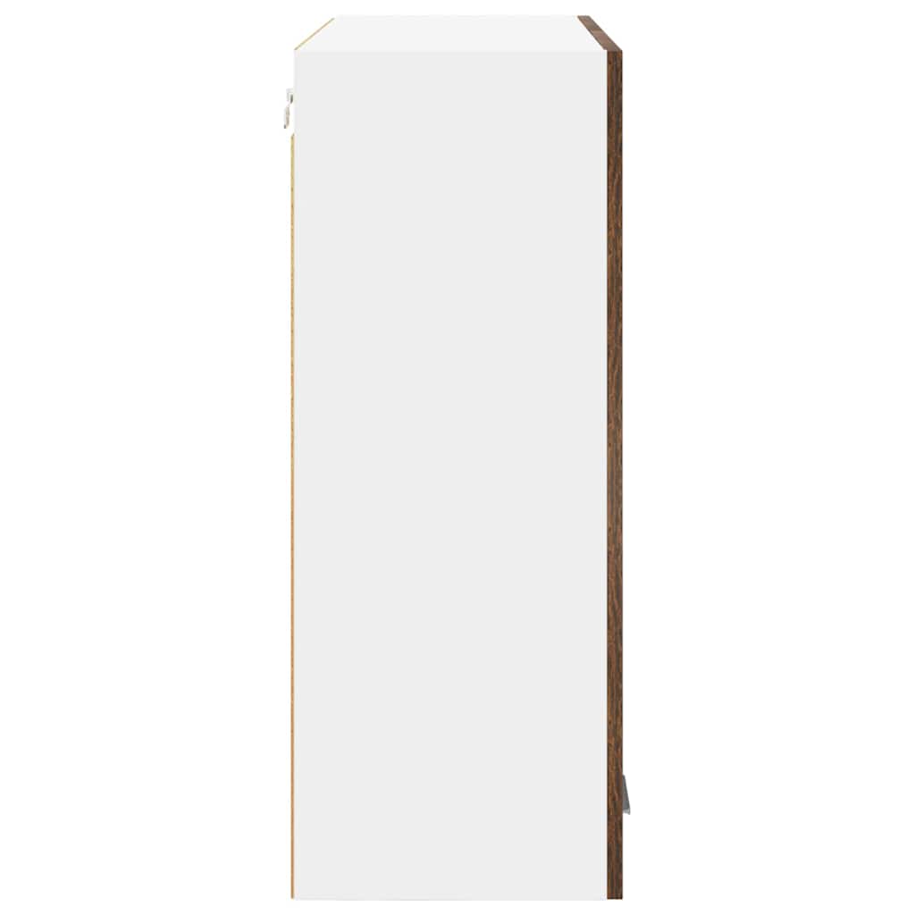 Hängeschrank mit Tür Riga Geräucherte Eiche 80 x 31 x 80 cm