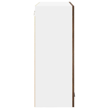 Hängeschrank mit Tür Riga Geräucherte Eiche 80 x 31 x 80 cm