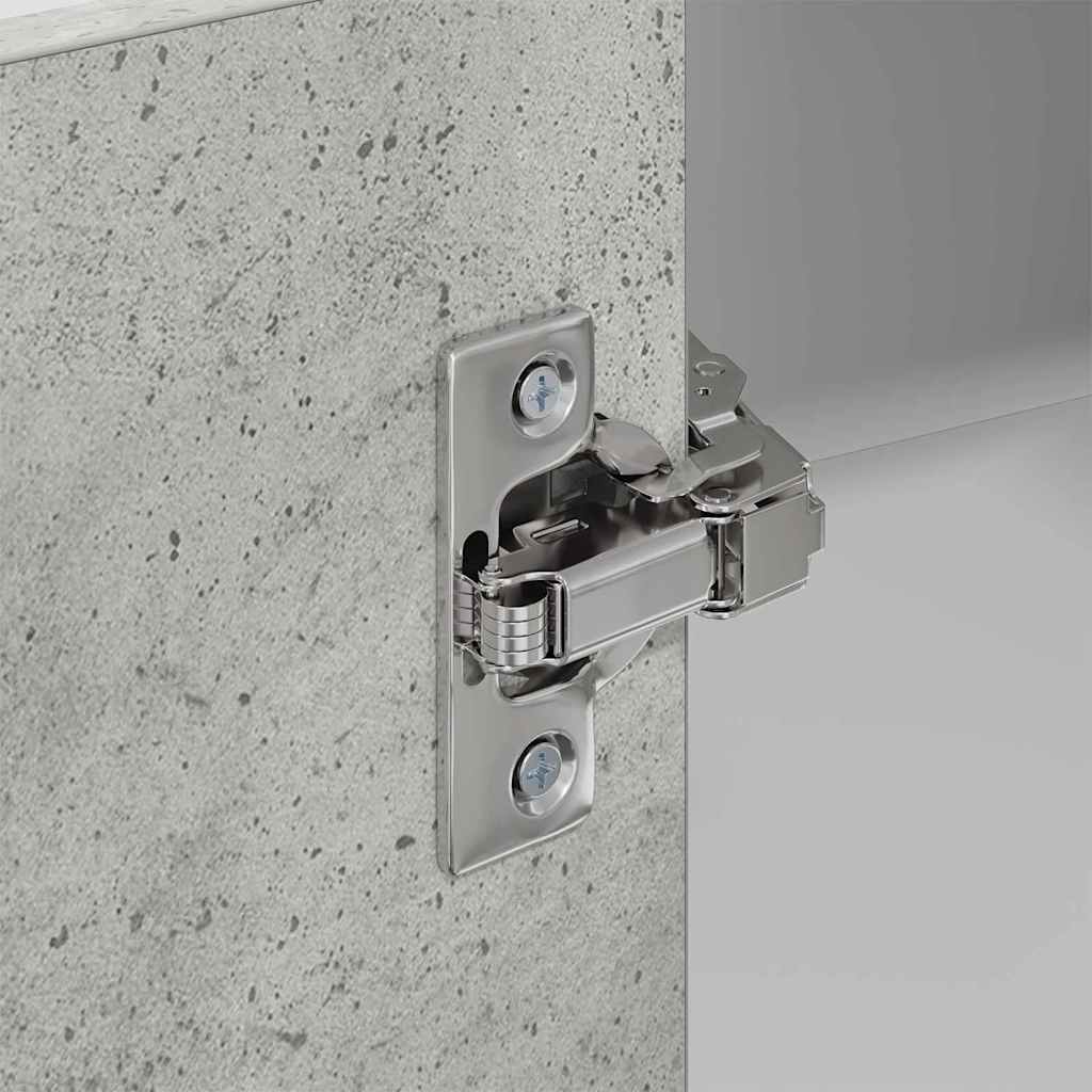 Hängeschrank Riga Betongrau und Weiß 57 x 57 x 80 cm