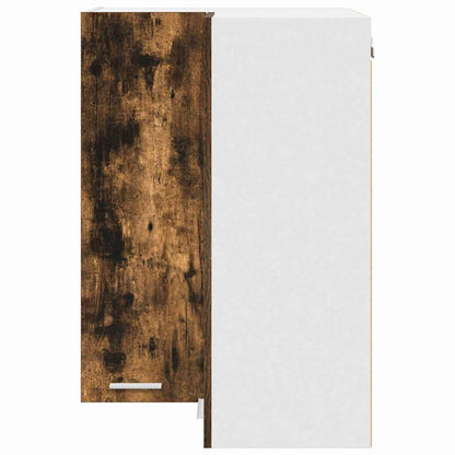 Hängeschrank Riga Geräucherte Eiche und Weiß 57 x 57 x 80 cm