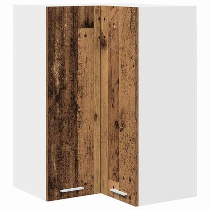 Hängeschrank Riga Altes Holz und Weiß 57 x 57 x 80 cm