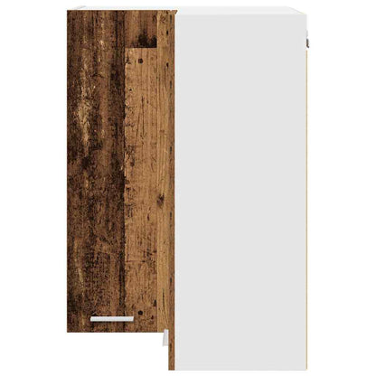 Hängeschrank Riga Altes Holz und Weiß 57 x 57 x 80 cm