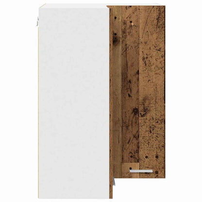 Hängeschrank Riga Altes Holz und Weiß 57 x 57 x 80 cm