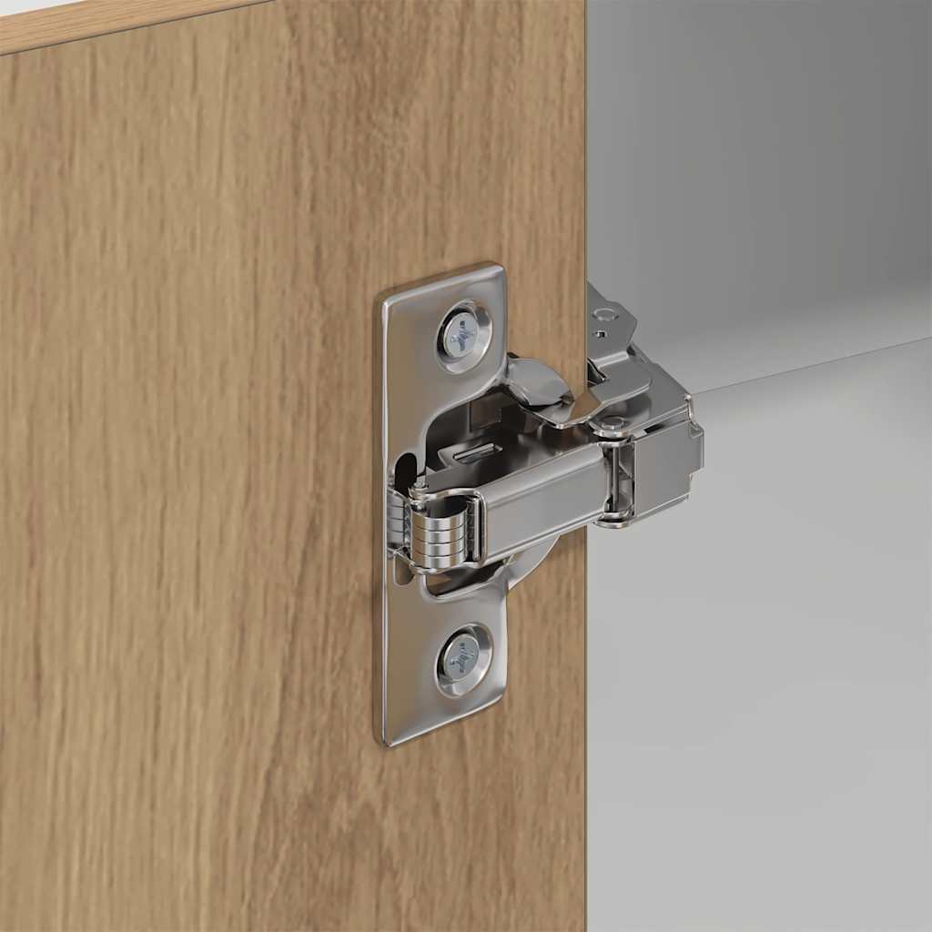 Hängeschrank Riga Artisan-Eiche und Weiß 57 x 57 x 80 cm