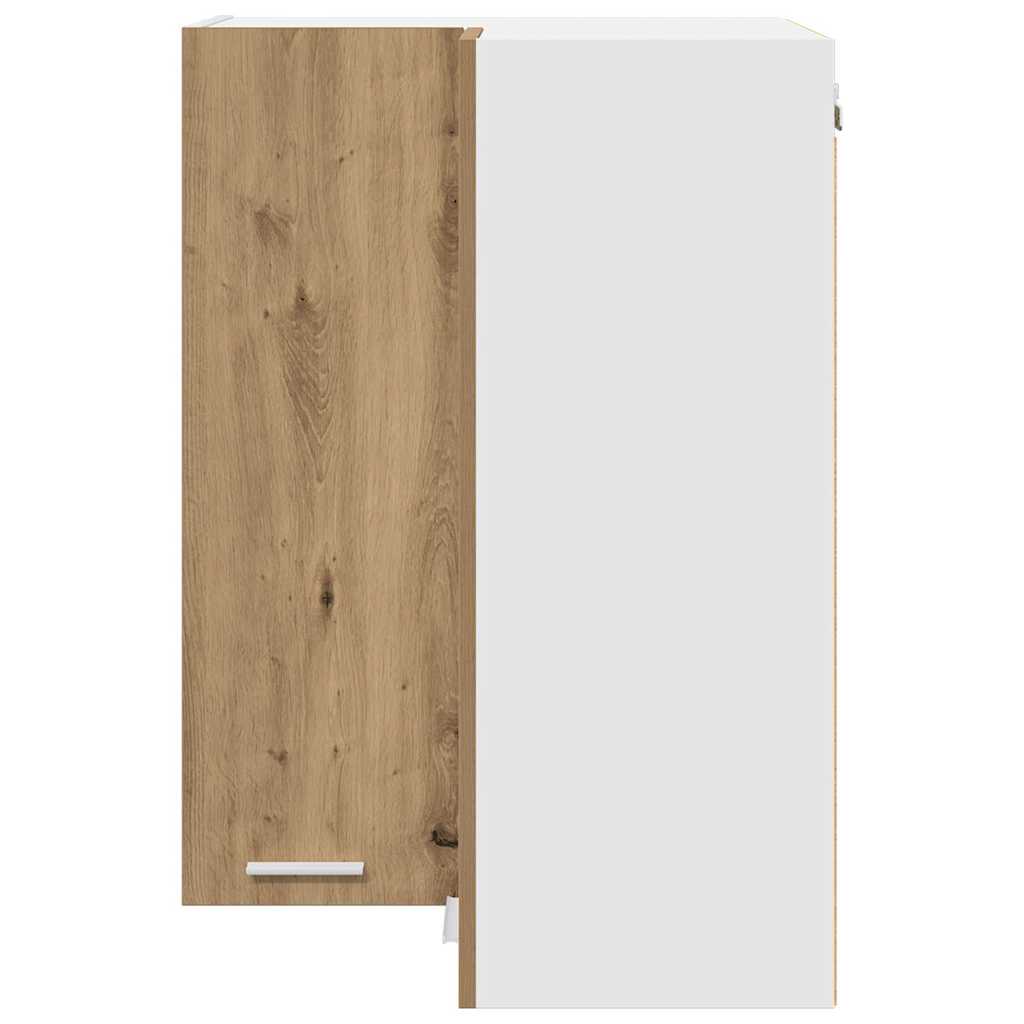 Hängeschrank Riga Artisan-Eiche und Weiß 57 x 57 x 80 cm
