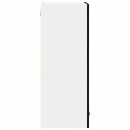 Hängeschrank mit Tür Riga Schwarz Eichen-Optik 40 x 31 x 80 cm