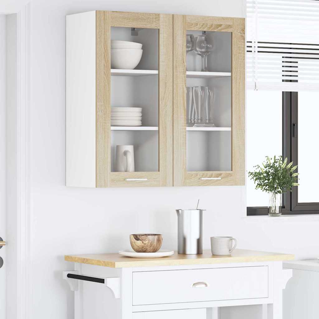 Hängeschrank mit Tür Riga 2 pcs Sonoma-Eiche 40 x 31 x 80 cm